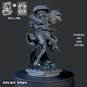 Raven Grey - Female Ronin - STL only - Only-Games