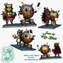 Chibi Goblin - Fuze and her Bombbot Mr. Biggy - STL only - Only-Games