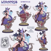Lunaerys - Celestial Kitsune PinUp - STL only - Only-Games