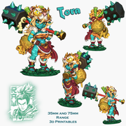 Chibi Goblin - Tora The Barbarian - STL only - Only-Games