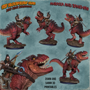 Anbassa and Banemaw - Barbarian riding a Giganotosaurus (35mm and 54mm)