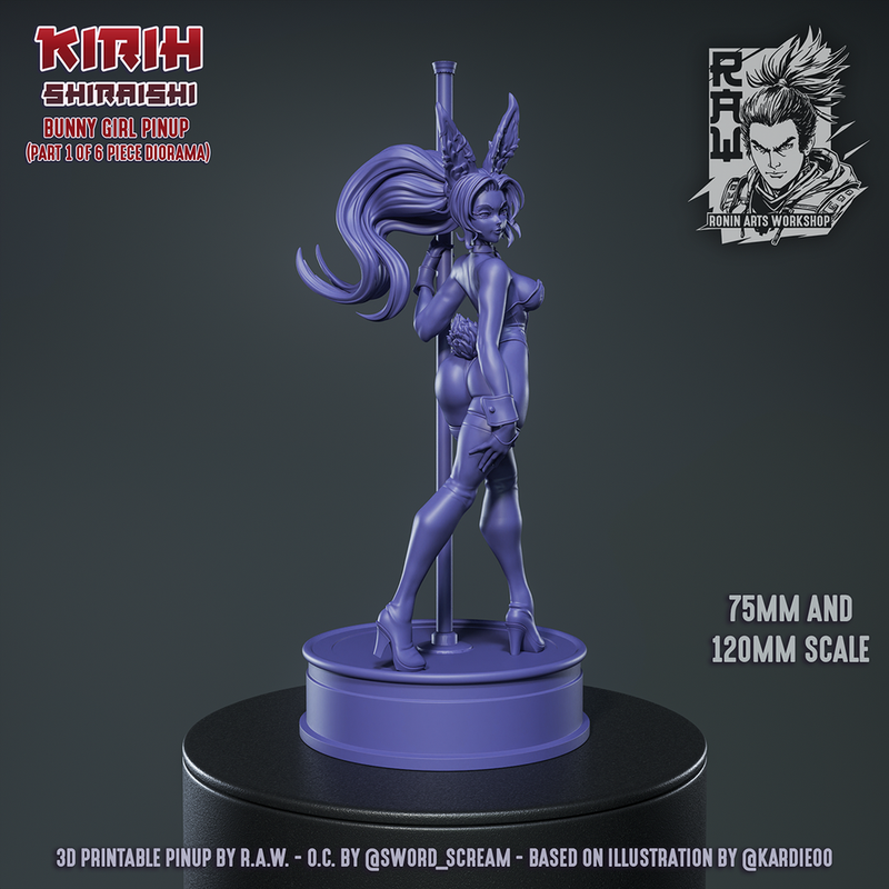 Kirih Shiraishi - Bunnygirl PinUp (1 of 6) - STL only - Only-Games