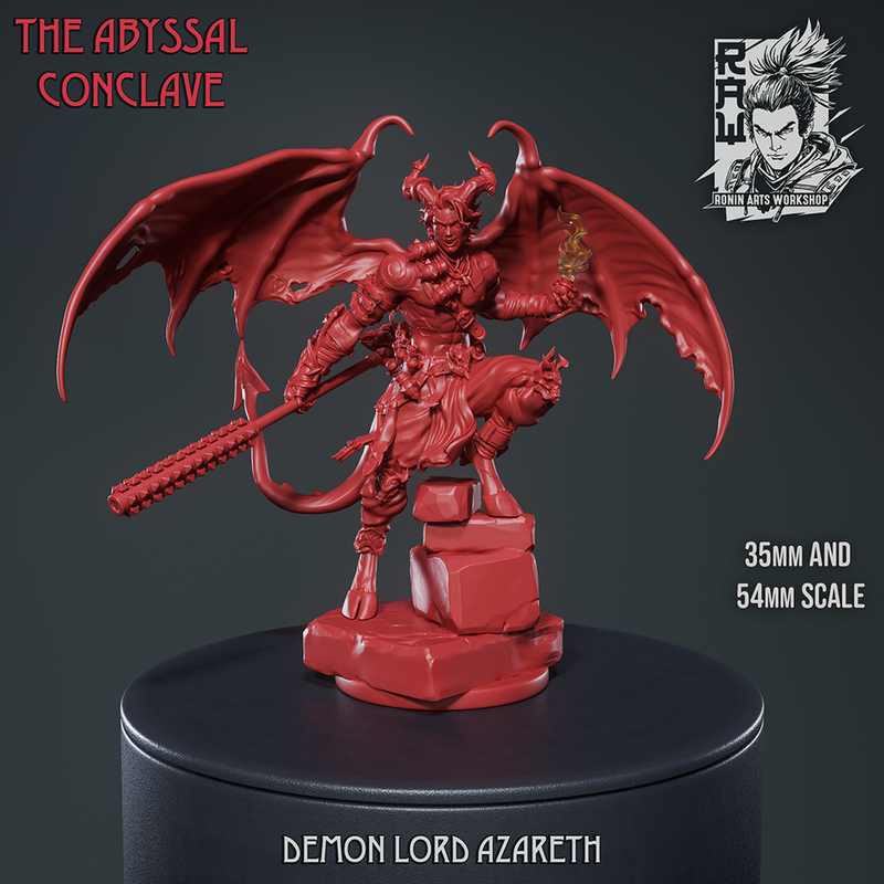 Demon Lord Azareth - STL only - Only-Games