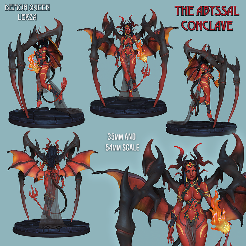 Demon Queen Lerza - NSFW - STL only - Only-Games