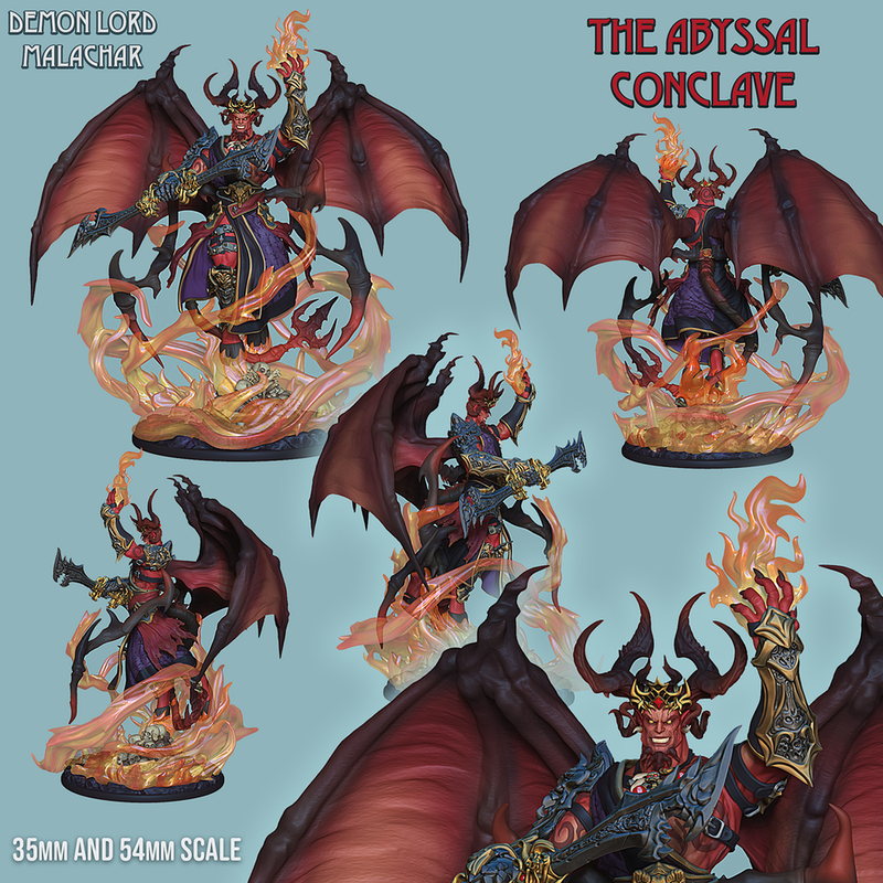 Demon King Malachar - Giant Demon Monster - STL only - Only-Games