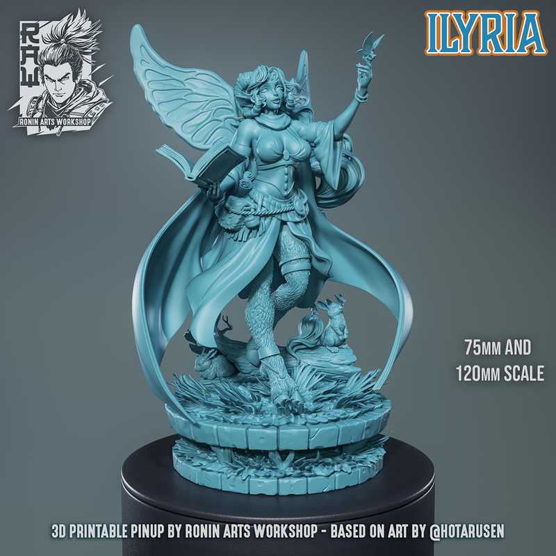 Ilyria - Satyr PinUp - NSFW version - STL only - Only-Games
