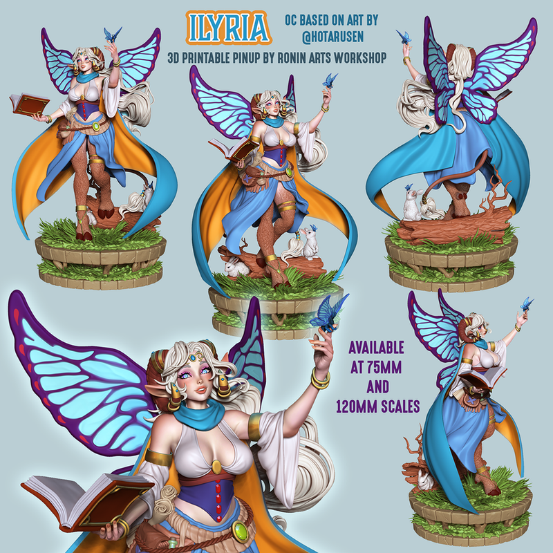 Ilyria - Satyr PinUp - STL only - Only-Games