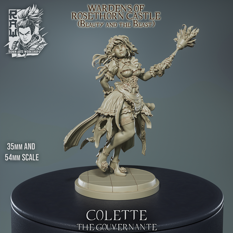 Colette the gouvernante - Head Maid of Castle Rosethorne - 54mm - Only-Games