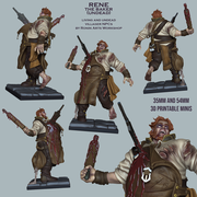 Rene The Baker - Villager NPC with living and undead alts - STL only - Only-Games