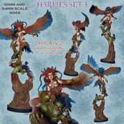 Harpy Dhyla - Pose2 - Harpy Hunting Goblin - STL only - Only-Games