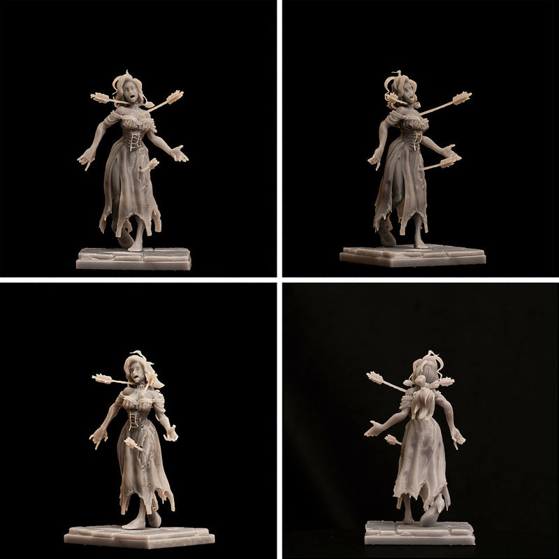 Maddy The Maiden - Female Villager with living and undead alts - 54mm - Only-Games