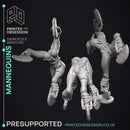 Mannequins - 3 models - Silent hill -  PRESUPPORTED - Illustrated and Stats - 32mm scale