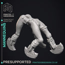 Mannequins - 3 models - Silent hill -  PRESUPPORTED - Illustrated and Stats - 32mm scale