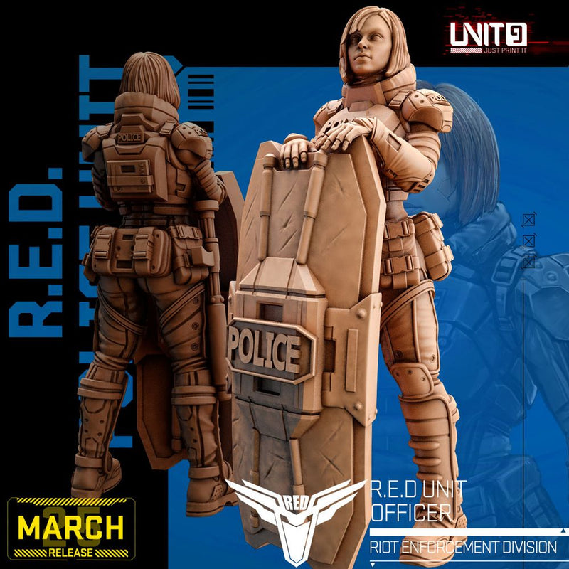 Cyberpunk - R.E.D. Officer - RIOT Enforcement Division - Only-Games