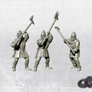 Infantrymen with POLEAXE - Western Europe - 14th Century - 34mm - Only-Games
