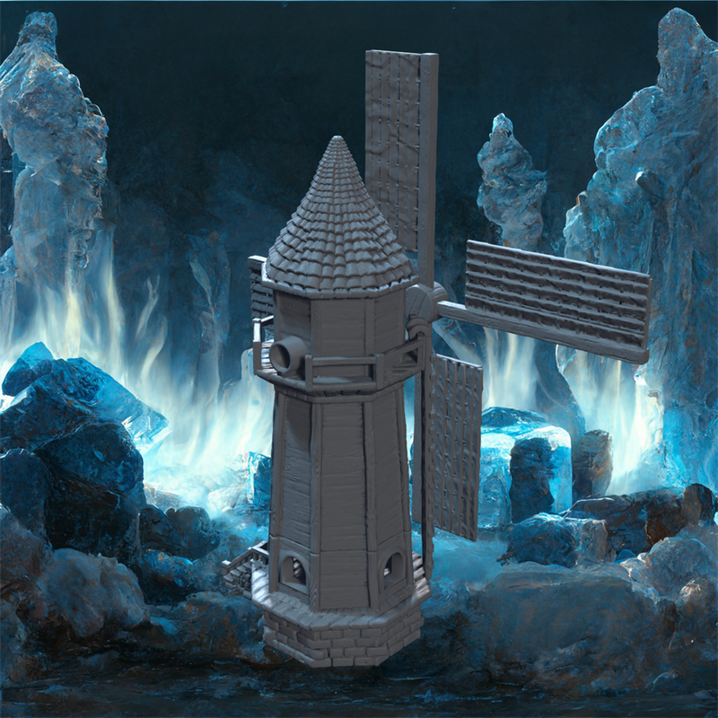 The Mill and the Barn - Modular Fantasy Farm STL, DnD & Wargaming Terrain