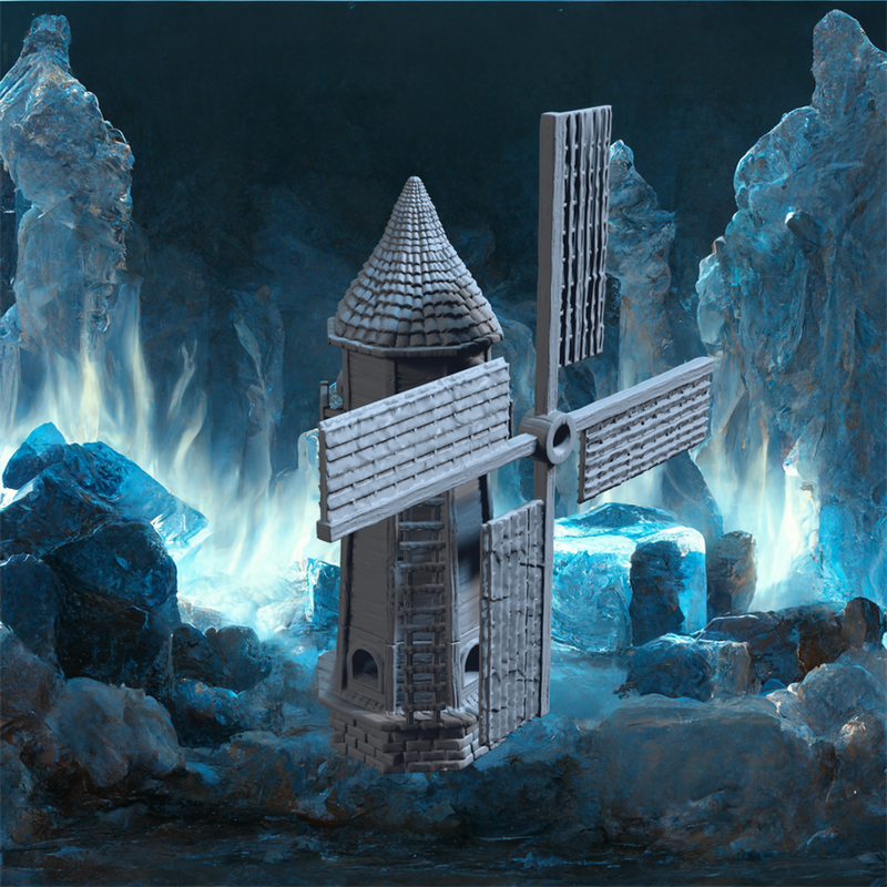 The Mill and the Barn - Modular Fantasy Farm STL, DnD & Wargaming Terrain