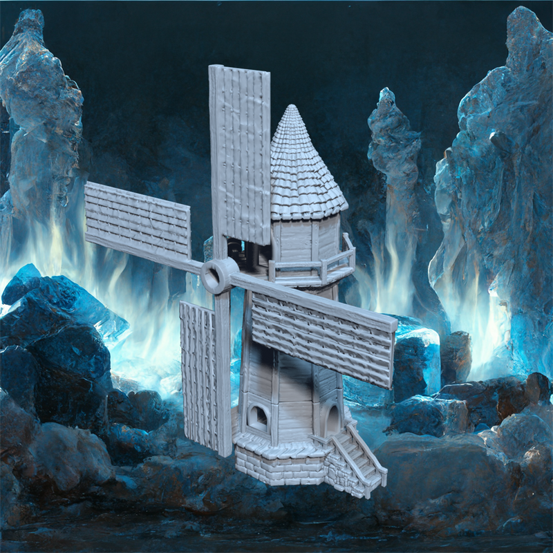 The Mill and the Barn - Modular Fantasy Farm STL, DnD & Wargaming Terrain