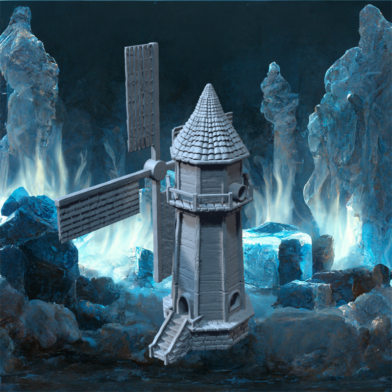 The Mill and the Barn - Modular Fantasy Farm STL, DnD & Wargaming Terrain