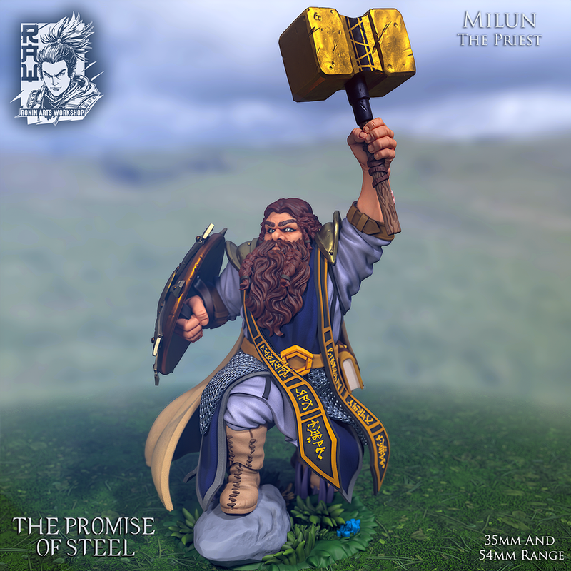 Milun The Priest - Cleric Dwarf - Only-Games