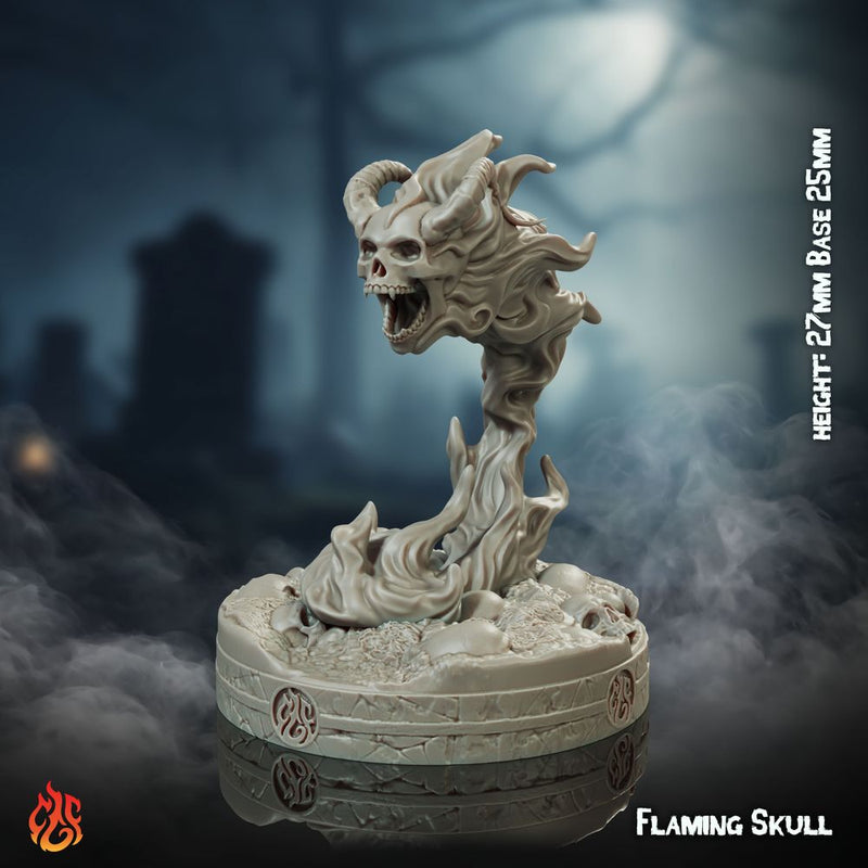 Flaming Skull