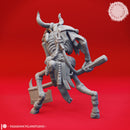 Minotaur Skeleton - Tabletop Miniature (Pre-Supported)