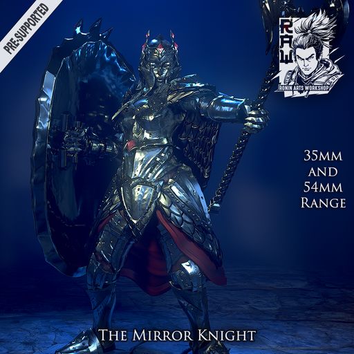 Mirror Knight - Giant Female Living Armor - STL only - Only-Games