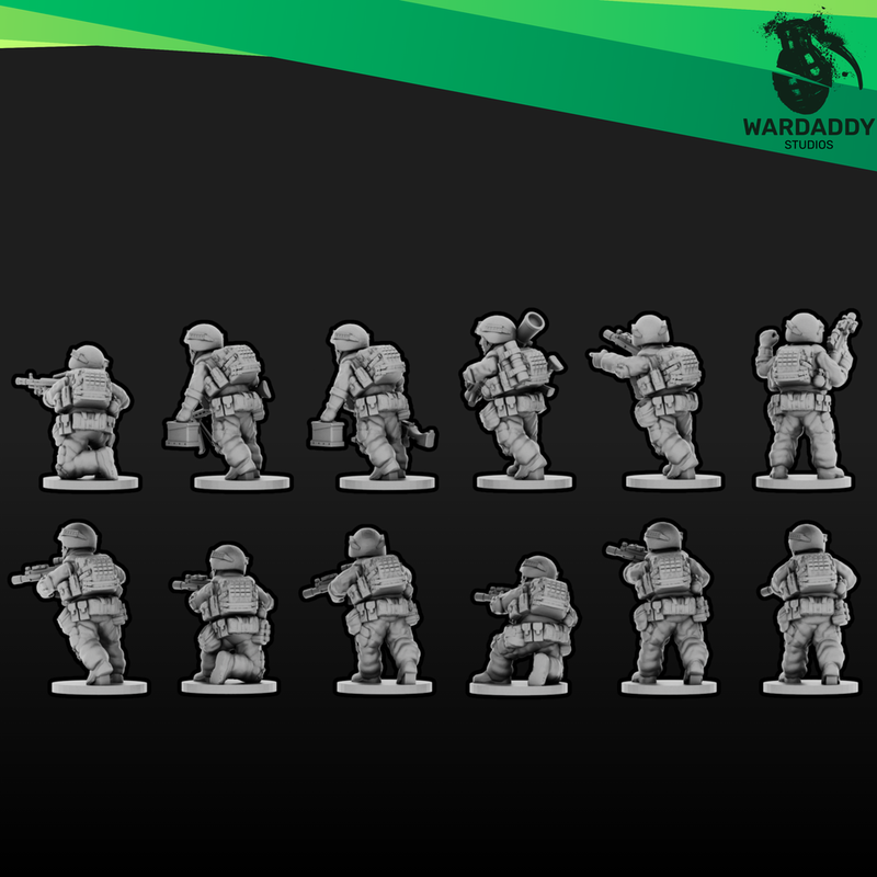 Modern NATO Infantry Alternate-Style Squad (15mm)