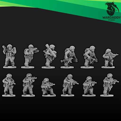 Modern NATO Infantry Alternate-Style Squad (15mm) - Only-Games