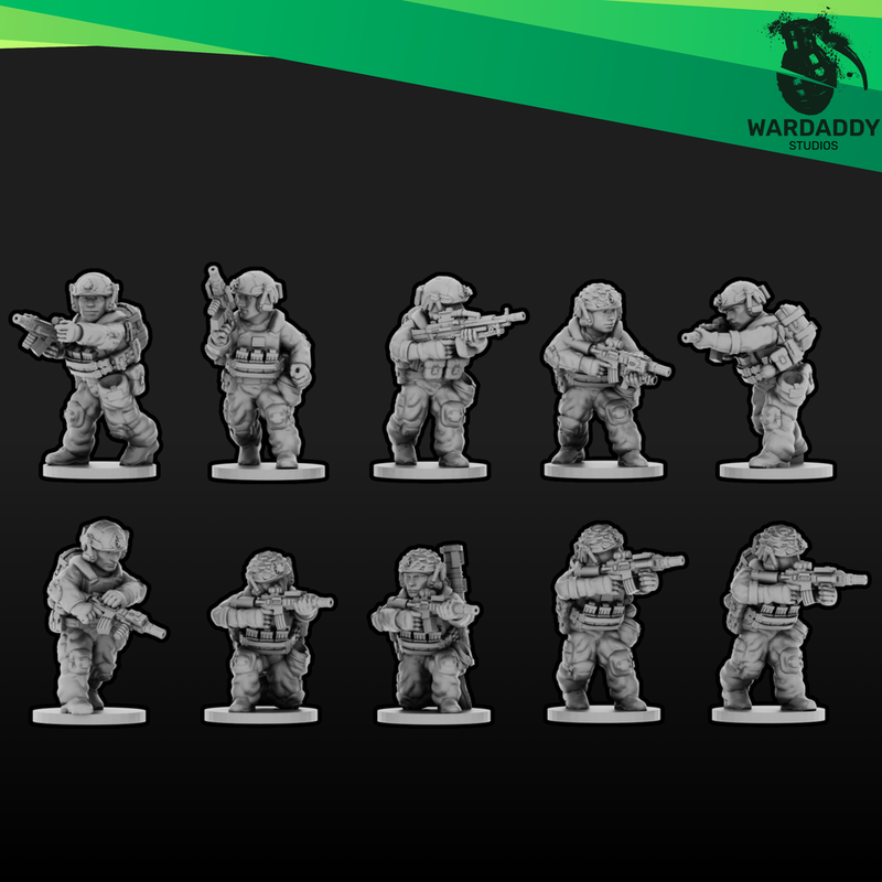 Modern NATO Infantry Squad 1 (15mm)