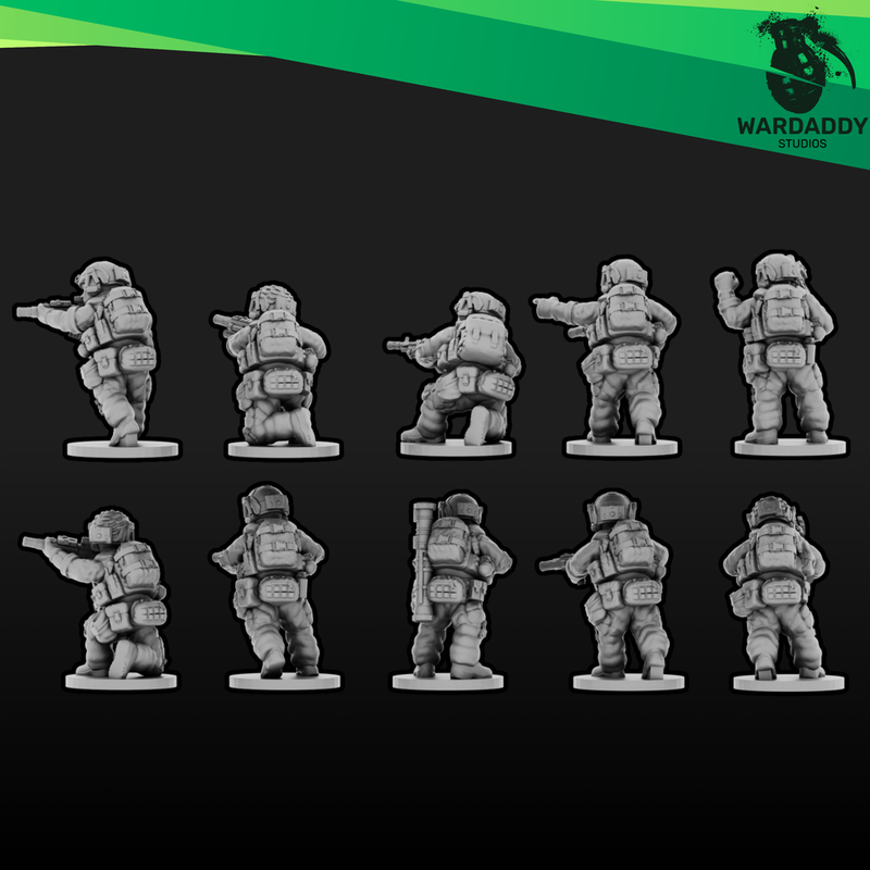 Modern NATO Infantry Squad 2 (15mm)