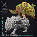 Moss Monster - Elemental Creatures -  PRESUPPORTED - Illustrated and Stats - 32mm scale