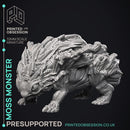 Moss Monster - Elemental Creatures -  PRESUPPORTED - Illustrated and Stats - 32mm scale