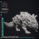 Moss Monster - Elemental Creatures -  PRESUPPORTED - Illustrated and Stats - 32mm scale
