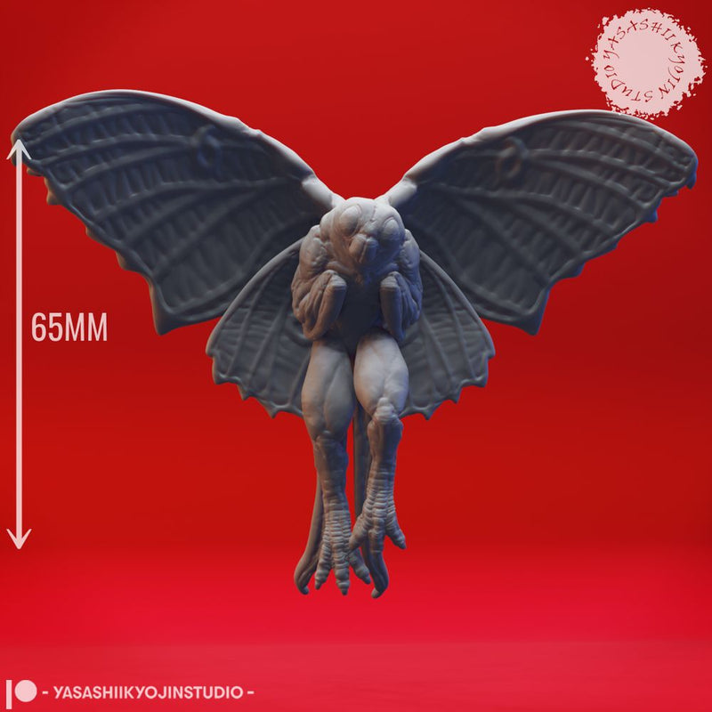 Mothman - Flying - Tabletop Miniature (Pre-Supported STL)
