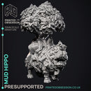 Mud Hippo - Elemental Creature -  PRESUPPORTED - Illustrated and Stats - 32mm scale