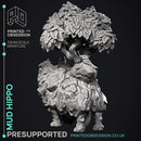 Mud Hippo - Elemental Creature -  PRESUPPORTED - Illustrated and Stats - 32mm scale
