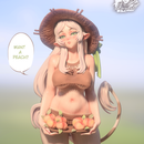 Muna's Peaches - Cowgirl PinUp For 3d Print (75mm and 120mm) - STL only - Only-Games