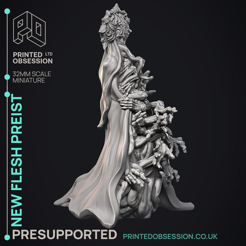New Flesh Preist - Horror Monster -  PRESUPPORTED - Illustrated and Stats - 32mm scale