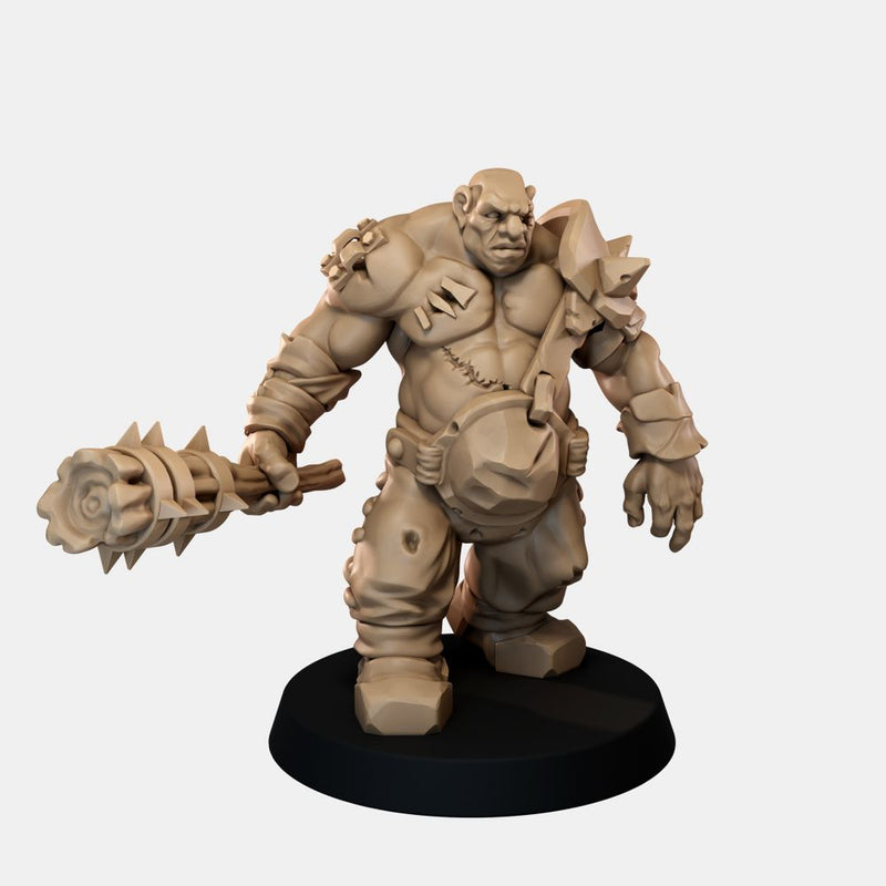 Ogre Crusher Resin Miniature - Spiked Club Option 2 - "The Ogre Wars" - Only-Games