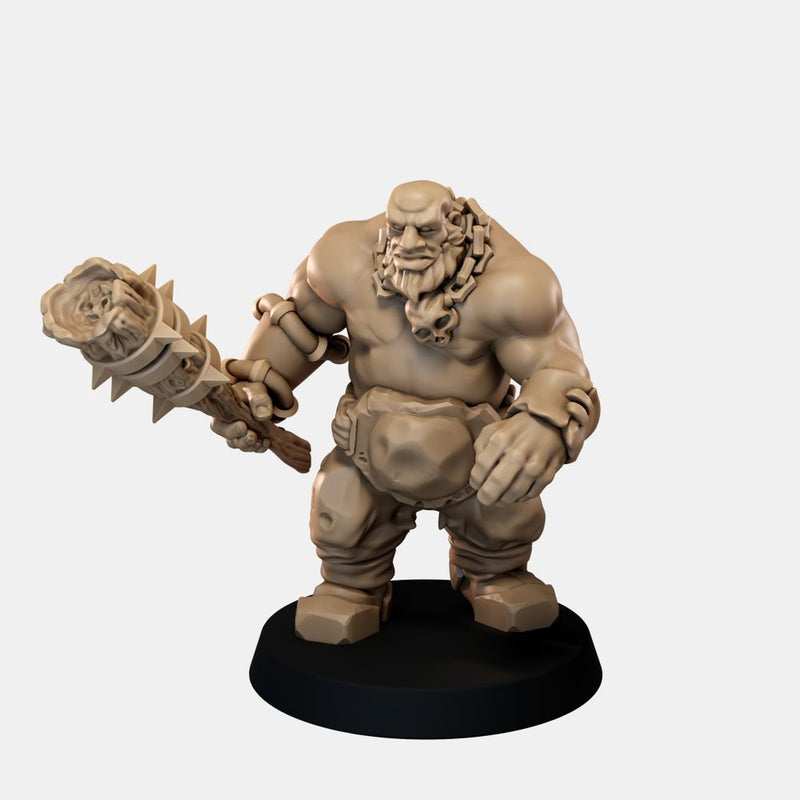 Ogre Crusher Resin Miniature - Spiked Club Option 3 - "The Ogre Wars" - Only-Games