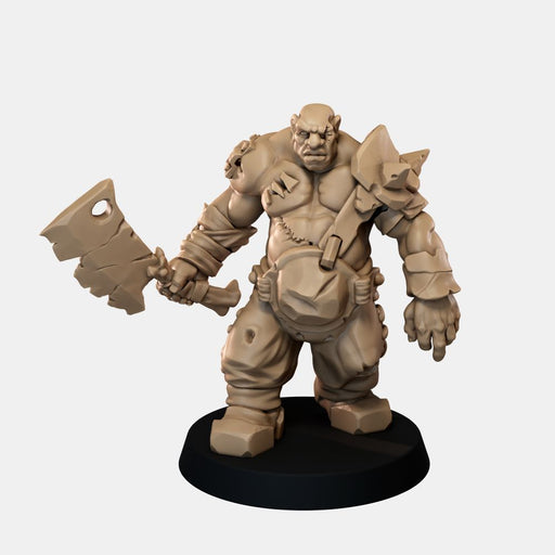 Ogre Butcher Resin Miniature - Cleaver Option 2 - "The Ogre Wars" - Only-Games