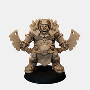 Ogre Slicer Miniature with Dual Cleavers - "The Ogre Wars" - Only-Games