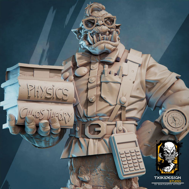 Ork Nerd Bust - Only-Games