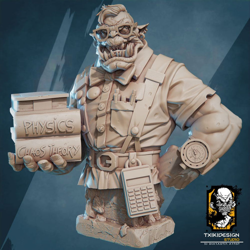 Ork Nerd Bust - Only-Games