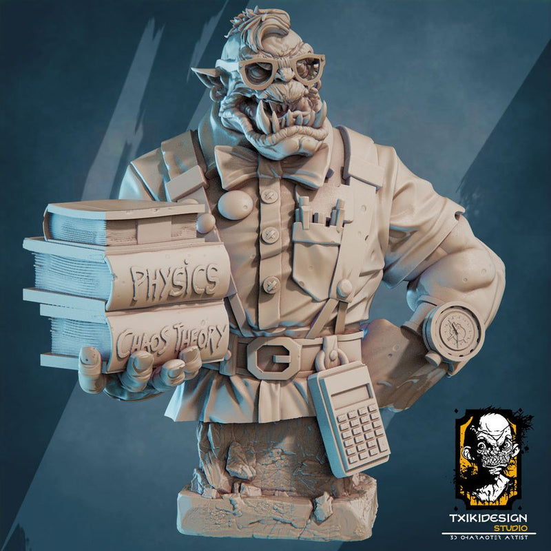 Ork Nerd Bust - Only-Games
