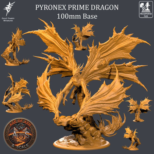 PYRONEX PRIME DRAGON - 100mm Base - Only-Games