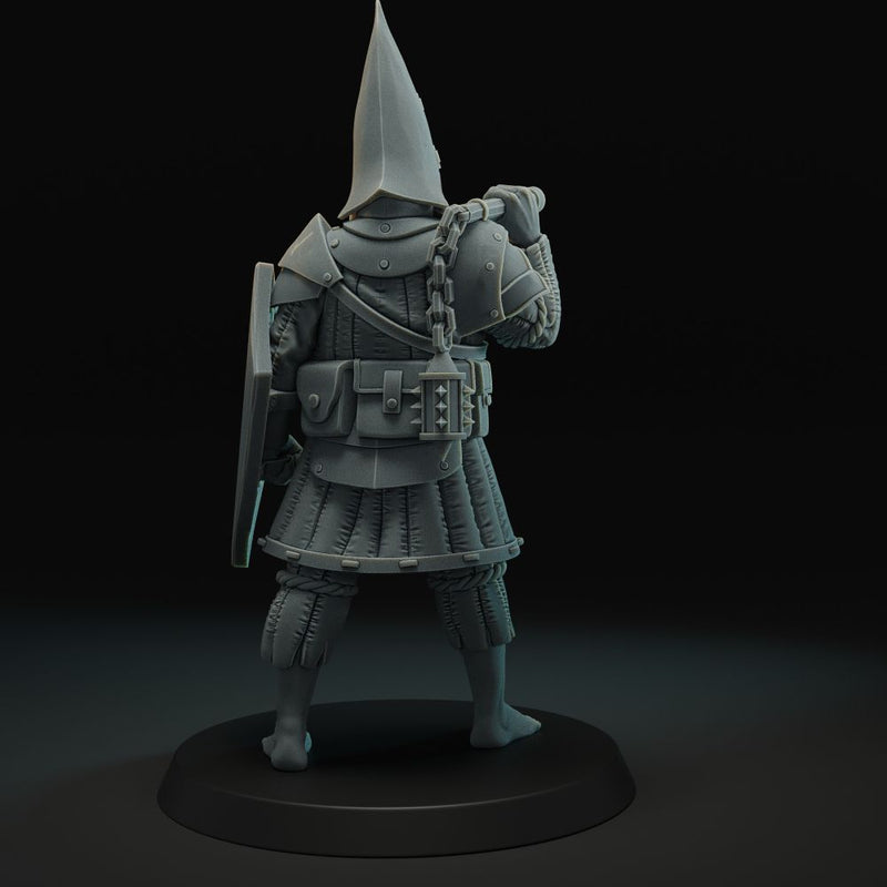 Trench walker with shield