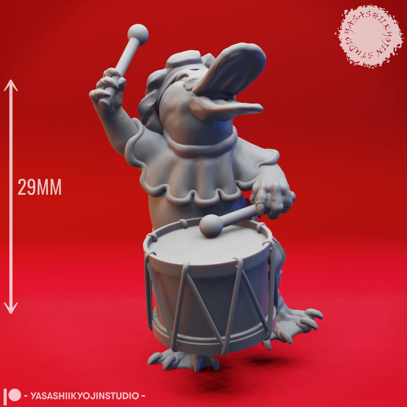 Platy-folk Bard - Tabletop Miniature (Pre-Supported) - Only-Games