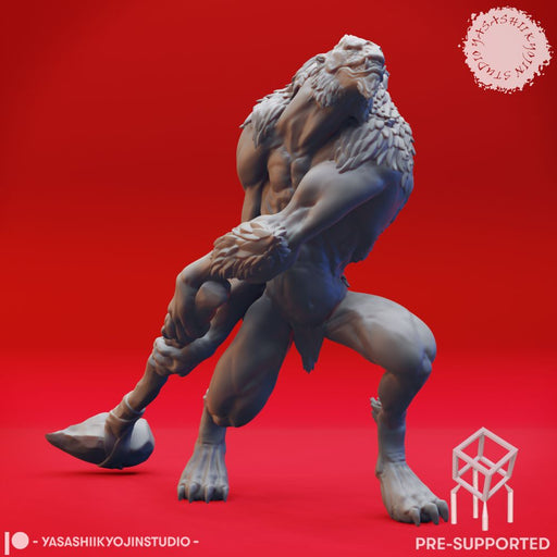 Quaggoth Stone Club - Tabletop Miniature (Pre-Supported) - Only-Games